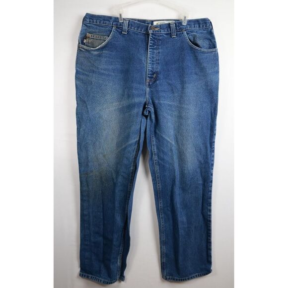 Carhartt Jeans Mens‎ Size 38 x 30 Relaxed Fit Medium Blue Denim - Picture 1 of 16